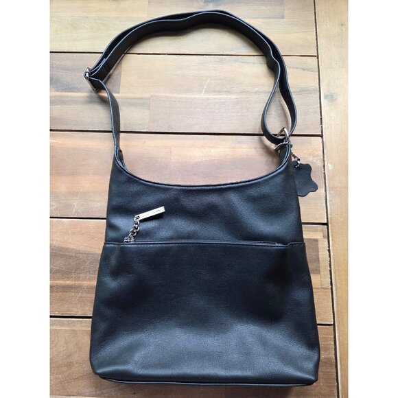 New Giani Birnini Nappa Soft Crossbody black leather purse - Picture 1 of 7